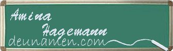 Amina Hagemann Visitenkarte
